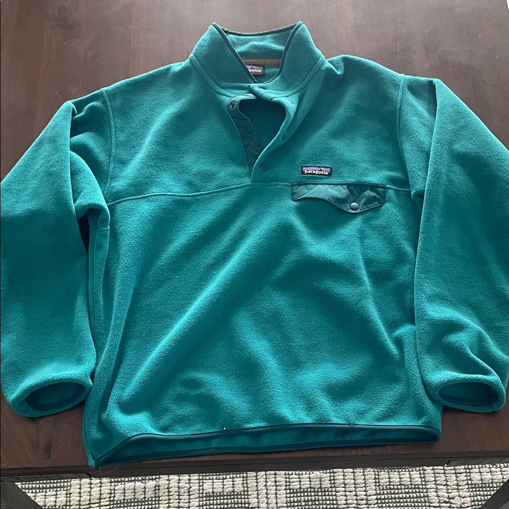 Patagonia Turquoise Fleece Pullover